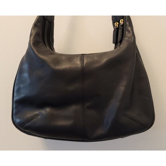 Etienne Aigner Black Shoulder Handbag with Front Pocket Design 80s - Picture 15 of 16